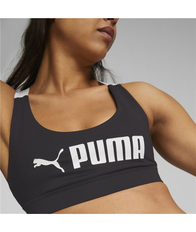 Sujetador esportivo de Fitness Puma Mid Impact...