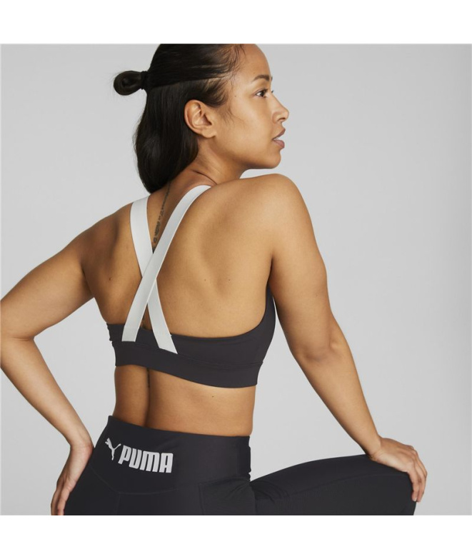 Sujetador esportivo de Fitness Puma Mid Impact...