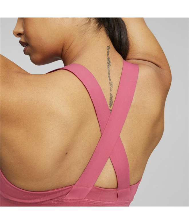 Sujetador deportivo Puma Mid Impact Fit Mujer Pink