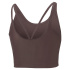 Top de yoga Puma Studio Ultrabare Strappy marrom Mulher