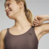 Top de yoga Puma Studio Ultrabare Strappy marrom Mulher