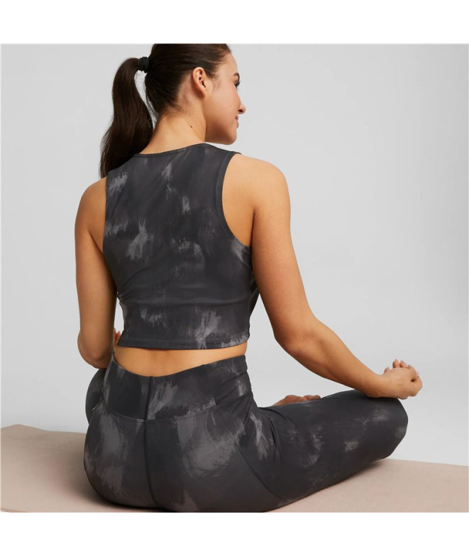 Haut de fitness Puma Studio Crop Femme Black