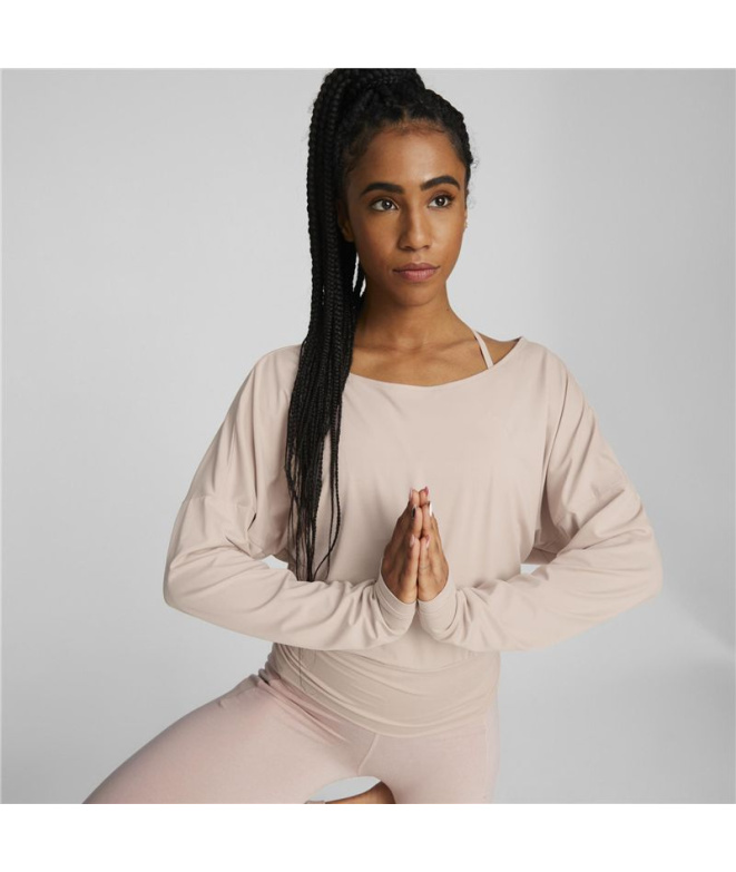 Moletom de Yoga Puma Studio Yogini Lite Rosa...