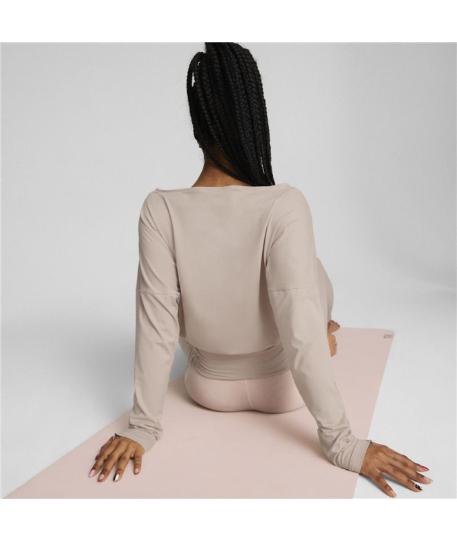 Moletom de Yoga Puma Studio Yogini Lite Rosa...
