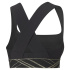 Sujetador deportivo de traning Puma Mid Impact Deco Glam negro Mujer