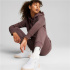 Pantalones Puma ESS+ Embroidery High-W Mujer Brown
