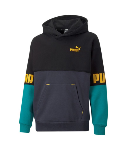 Sudadera con Capucha Puma Power Colorblock Infantil
