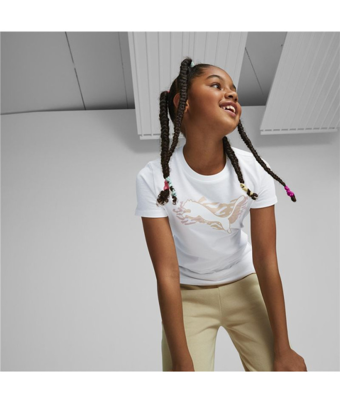 T-shirt à manches courtes Puma Alpha Fille WH