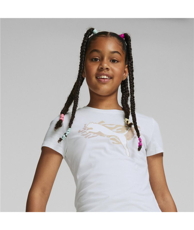 T-shirt à manches courtes Puma Alpha Fille WH