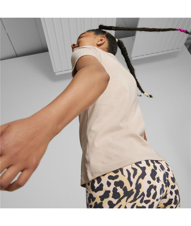 T-shirt à manches courtes Puma Alpha Fille Rose