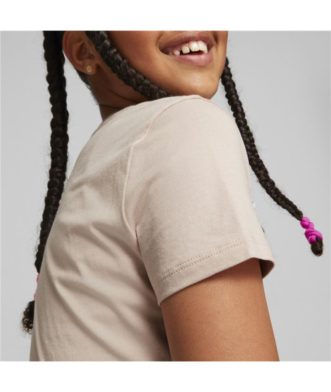 T-shirt à manches courtes Puma Alpha Fille Rose