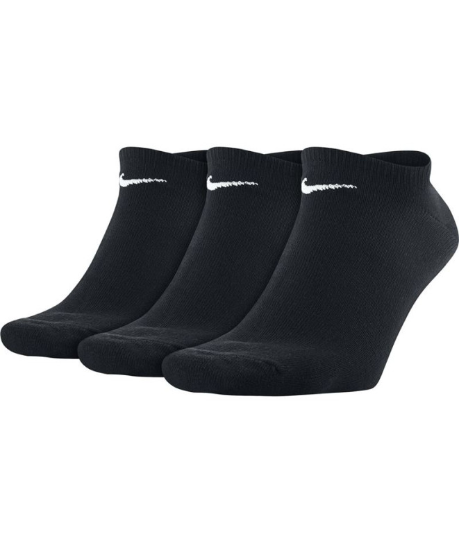 Chaussettes courtes d'entraînement Nike Lightweight (Lot de 3) Noir