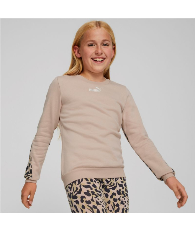 Moletom Puma Alpha Crew Neck Menina Black