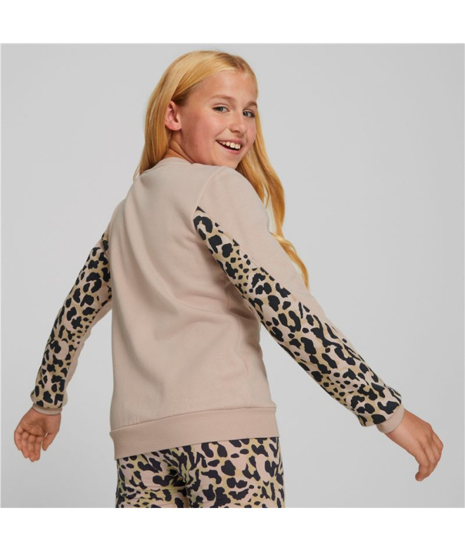 Moletom Puma Alpha Crew Neck Menina Black