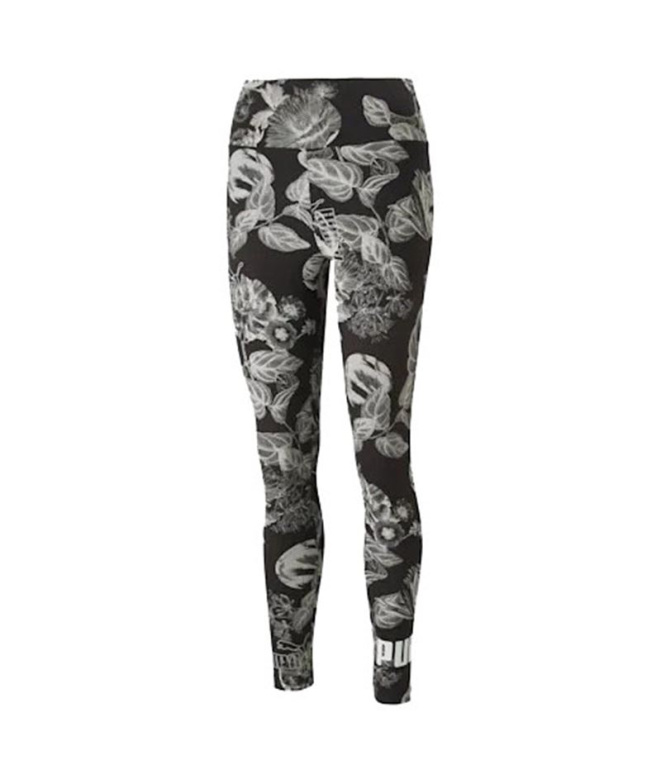 Collants Puma Frozen Flower noir Femme