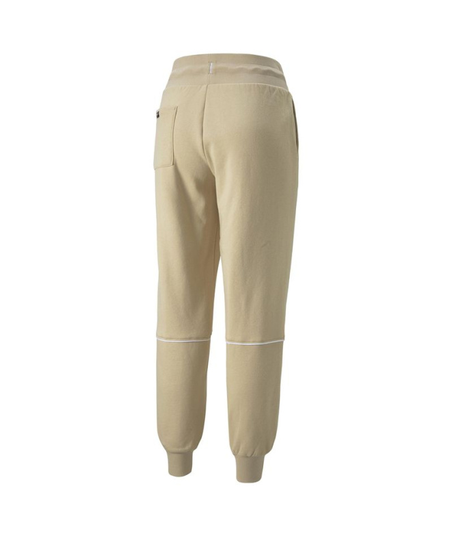 Calça Puma Power Colorblock Bege Mulher