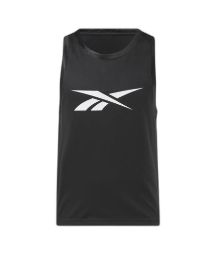 Camiseta de Basquetebol Reebok Basketball Mesh Homem Preto