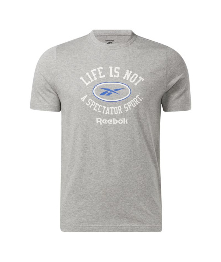 Camiseta Reebok GS Not Spectator Sport SS Homem Cinza