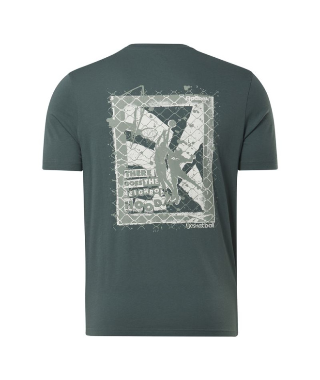 Camiseta Reebok Série Gráfica verde homem