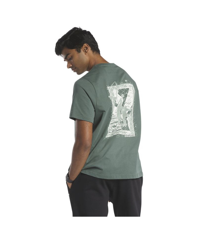 Camiseta Reebok Série Gráfica verde homem