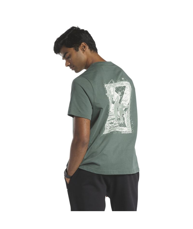 T-shirt Reebok Série Graphique verte homme