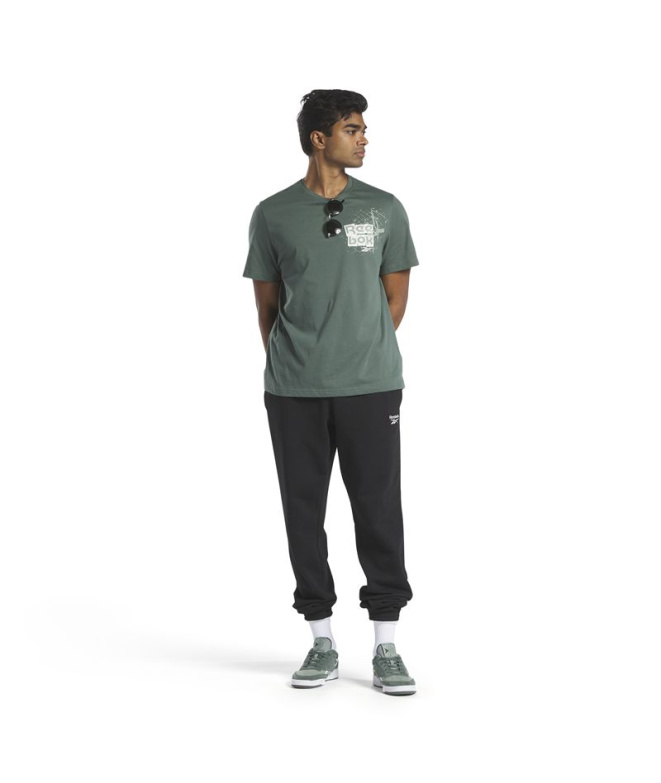 T-shirt Reebok Série Graphique verte homme
