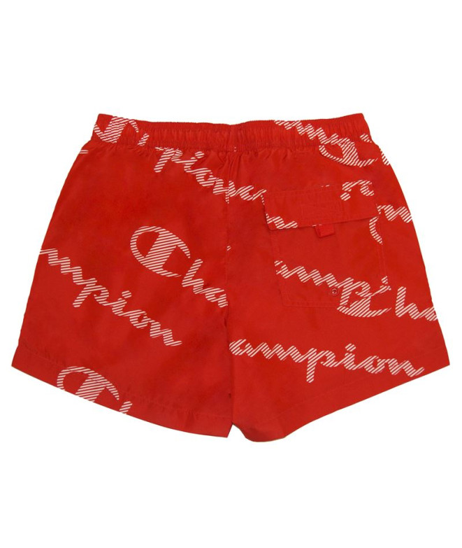 Bañador Champion Beachshort Red estampado