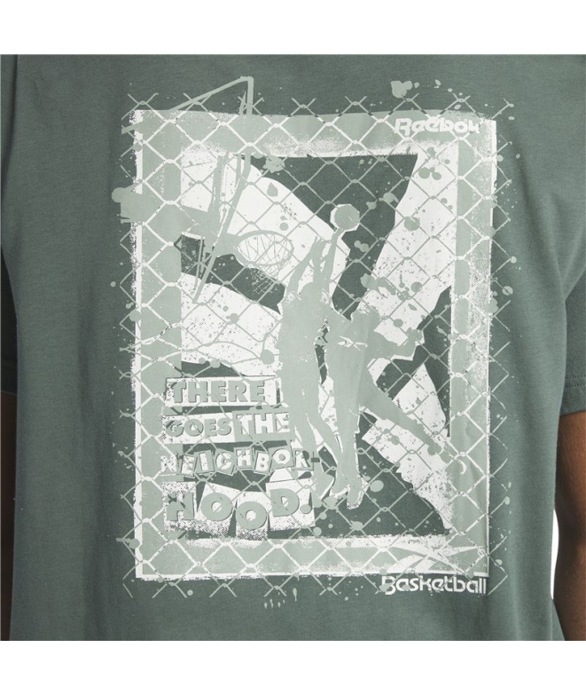 T-shirt Reebok Série Graphique verte homme