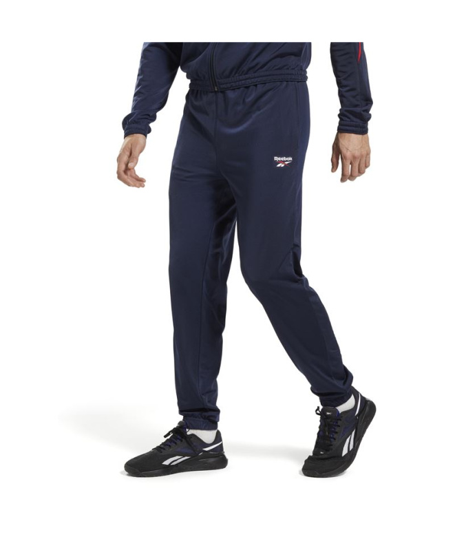 Calça de Fitness Reebok RI Vector Knit Azul