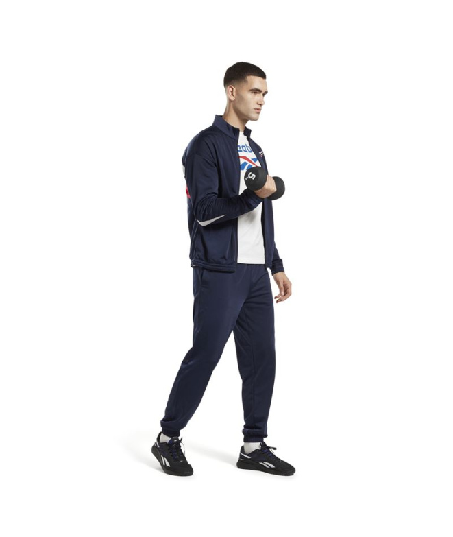 Calça de Fitness Reebok RI Vector Knit Azul