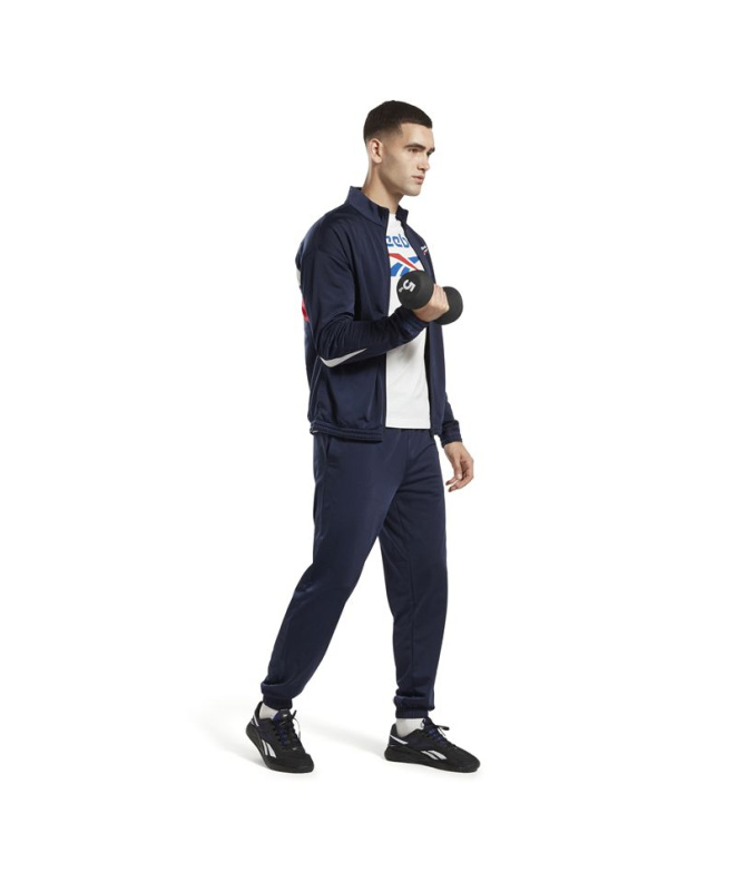 Pantalons de Fitness Reebok RI Vector Knit Bleu