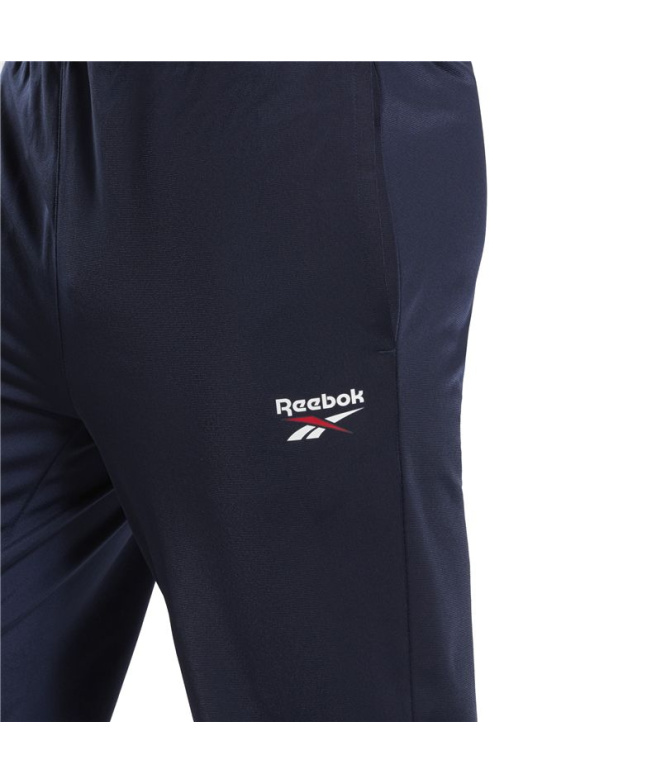 Pantalons de Fitness Reebok RI Vector Knit Bleu