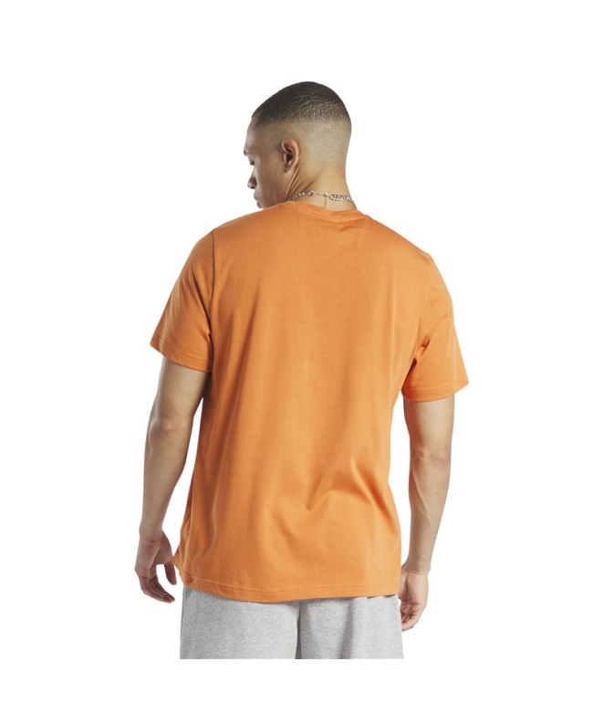 Camiseta Reebok Série Gráfica Homem Laranja
