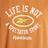 Camiseta Reebok Série Gráfica Homem Laranja
