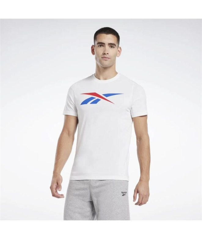 T-shirt Reebok Série Graphique Vector Homme Blanc