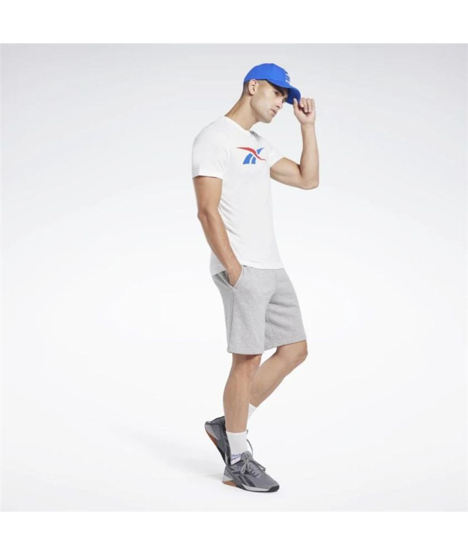 T-shirt Reebok Série Graphique Vector Homme Blanc