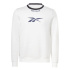 Sudadera de Fitness Reebok Identity Arch Logo Fleece blanca Hombre