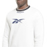 Sudadera de Fitness Reebok Identity Arch Logo Fleece blanca Hombre