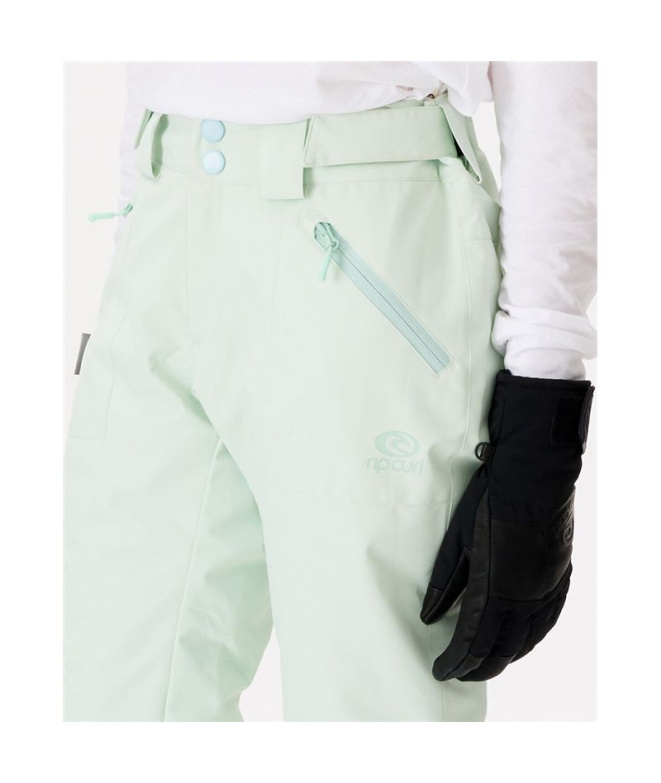Pantalons de Montagne Rip Curl Rider Verte Femme