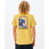 Camiseta Rip Curl Rays and Hazed Tee Homem Amarelo
