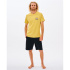 T-shirt Rip Curl Rays and Hazed Tee Homme Jaune