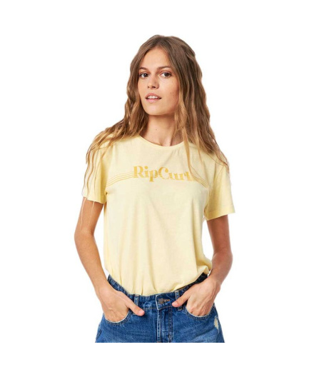 Camiseta Rip Curl Re-Entry Standar Tee W Yellow