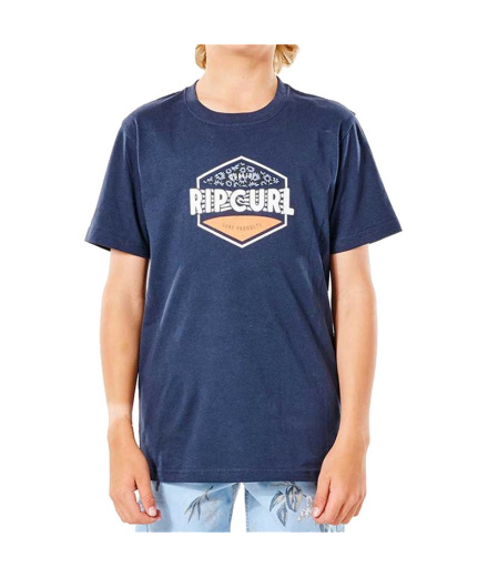 Camiseta Rip Curl Filler Tee Meninos Azul
