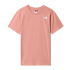 Camiseta de manga curta The North Face Relaxed Redbox W Pink