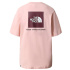 Camiseta de manga curta The North Face Relaxed Redbox W Pink