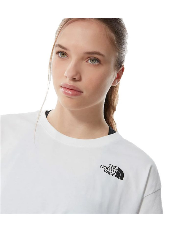Camiseta The North Face Cropped W White