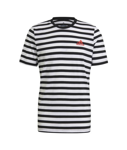 T-shirt adidas Essentials Stripey Brodé Logo M