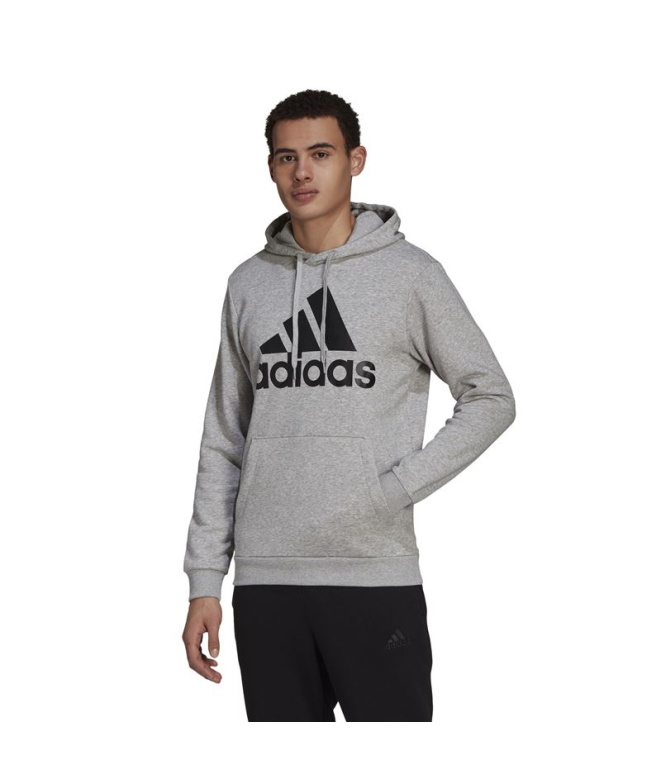 Moletom adidas Essentials Fleece Big Logo M Cinza