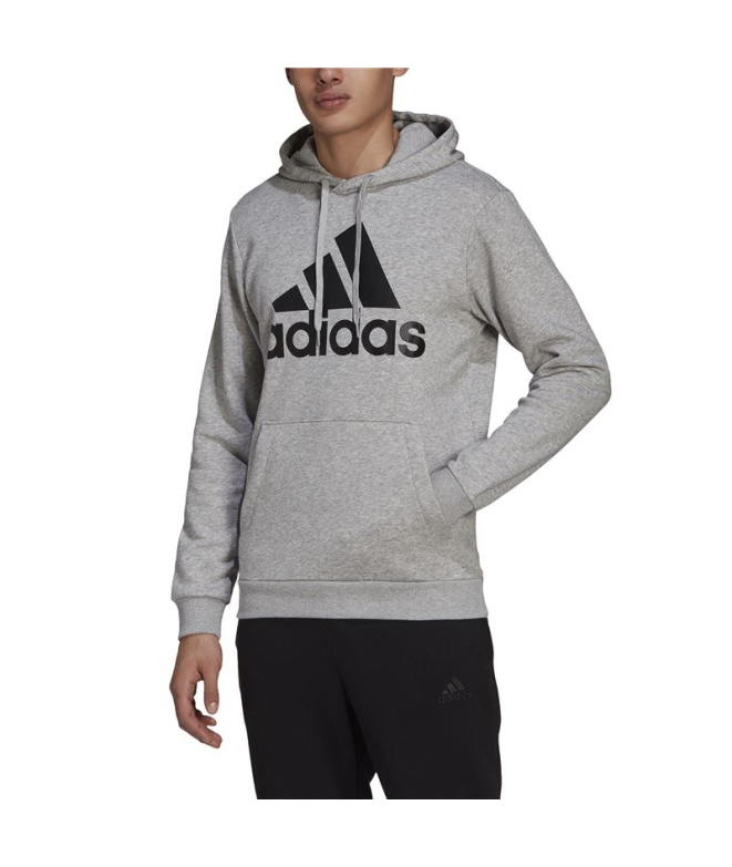 Moletom adidas Essentials Fleece Big Logo M Cinza