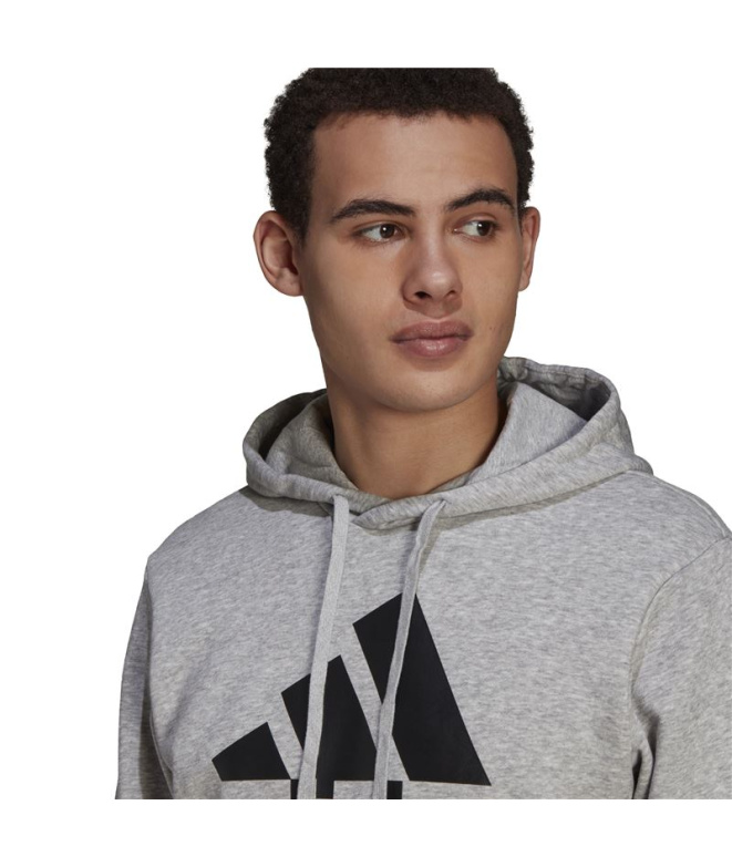 Moletom adidas Essentials Fleece Big Logo M Cinza